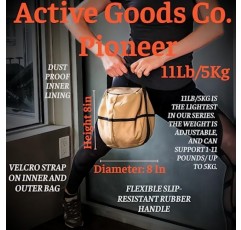 Active Goods Co. - 피트니스 운동을 위한 가장 잘 알려진 케틀벨-샌드백, 무게가 없는 가방, 충전재로 사용 가능한 모래