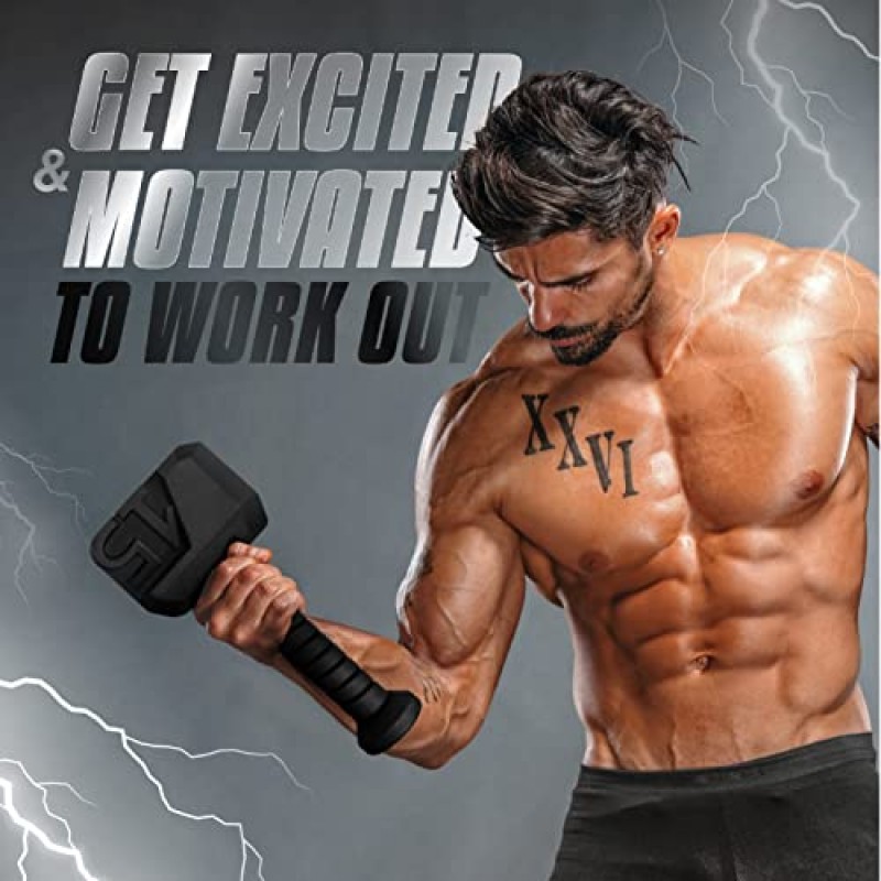 Yes4All Hammer Kettlebells 15, 25, 35 lbs - 미끄럼 방지 파우더 코팅 손잡이가 있는 주철 주전자 벨 - 역도, 운동 및 심장 강화 운동용 운동 해머 강도 체육관 장비