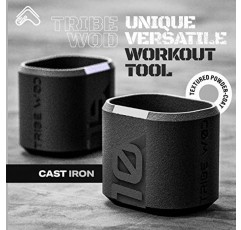 Tribe WOD Dark Elf 하이브리드 덤벨 10-35lb - 근육 강화 및 이동성, 심장 강화 피트니스, 여성 및 남성용 웨이트용 크로스 트레이닝 운동 장비(1팩)
