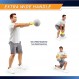 PROIRON Soft Kettlebell 8lb, 16lb, 24lb, 32lb Kettlebells with Iron Sand, 미끄럼 방지 손잡이, 피트니스용 주전자 무게, 운동, 운동, 홈 체육관, 근력 운동, 보디빌딩 역도