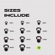 근력 운동용 RAGE 피트니스 파우더 코팅 케틀벨, (4kg, 6kg, 8kg, 10kg, 12kg, 16kg, 20kg - 개별 판매), 컨디셔닝 및 크로스핏 훈련, 파운드 및 킬로그램 표시, 색상 구분