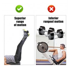 Dionyons Tibialis Trainer-2 PCS 경골 바 다리 무게, 팁 바 피트니스 조절 가능 여성 남성 무게 덤벨 발목 스트랩, 발가락 위 무릎 장비 ATG 신 부목 릴리프 강도 운동 (스트랩 및 휴대용 가방)