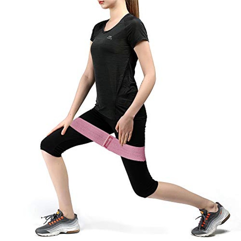 Gymletics 7팩 표준 세트용 바벨 스쿼트 패드, 엉덩이 밀어내기용 바벨 패드, 체육관 발목 스트랩 2개, 엉덩이 운동 밴드, 스쿼트 패드 안전 스트랩 2개 및 휴대용 가방…