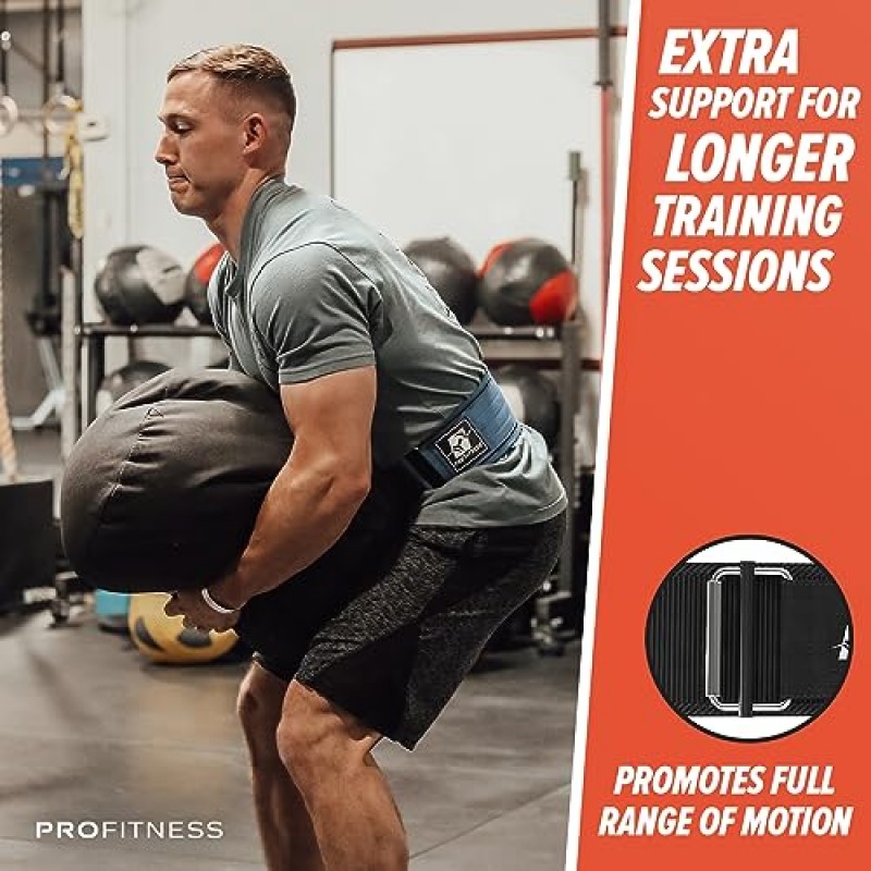 ProFitness 역도 벨트(폭 4인치) - 성능 리프팅을 위한 잠금 웨이트 벨트 - 편안한 네오프렌을 사용한 남성 및 여성용 역도 조절식 리프팅 벨트 - 체육관 벨트