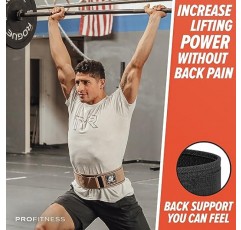ProFitness 역도 벨트(폭 4인치) - 성능 리프팅을 위한 잠금 웨이트 벨트 - 편안한 네오프렌을 사용한 남성 및 여성용 역도 조절식 리프팅 벨트 - 체육관 벨트