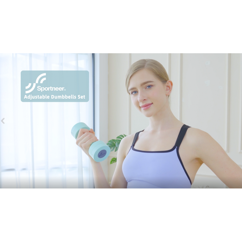 조정 가능한 덤벨 핸드 웨이트 세트: Sportneer 4 in 1 무게 조정 각 2lb 3lb 4lb 5lb 프리 웨이트 빠른 조정 덤벨 무게 여성용 2개 세트 남성용 홈 체육관 운동 근력 훈련