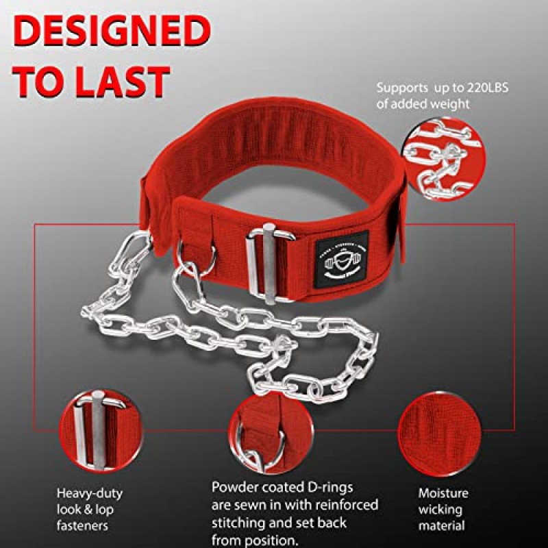Elemental Fitness 2-in-1 역도 및 딥 벨트 - 스쿼트, 딥 및 데드리프트 수행 - 올림픽 리프팅 및 기능적 피트니스를 위한 프리미엄 역도 벨트, 남성 및 여성을 위한 리프팅 지원