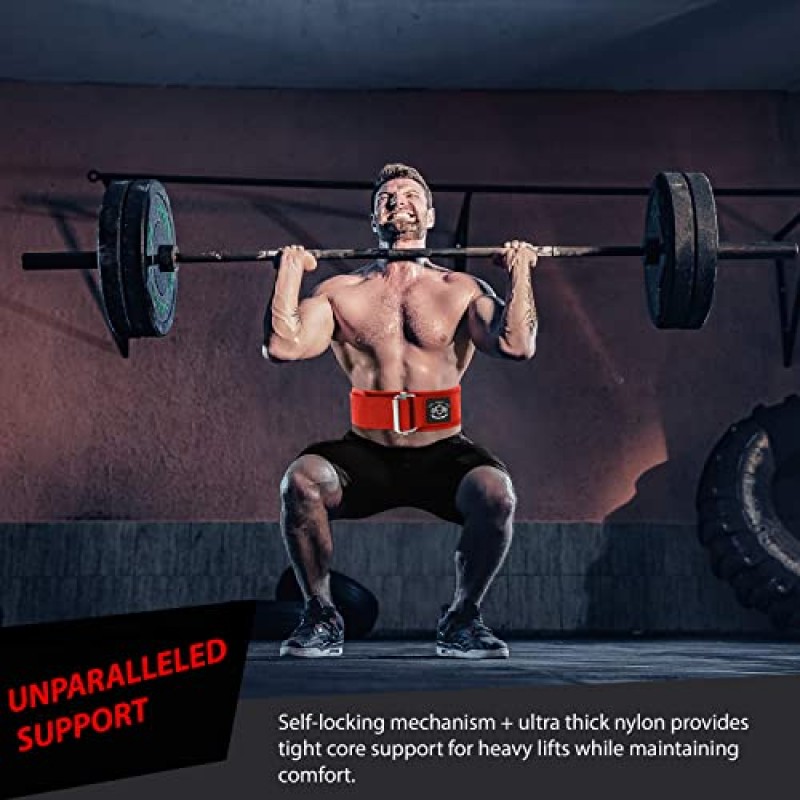 Elemental Fitness 2-in-1 역도 및 딥 벨트 - 스쿼트, 딥 및 데드리프트 수행 - 올림픽 리프팅 및 기능적 피트니스를 위한 프리미엄 역도 벨트, 남성 및 여성을 위한 리프팅 지원