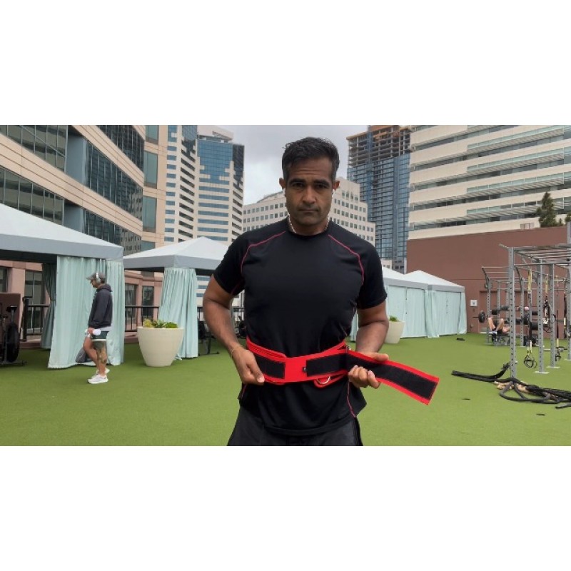 Elemental Fitness 2-in-1 역도 및 딥 벨트 - 스쿼트, 딥 및 데드리프트 수행 - 올림픽 리프팅 및 기능적 피트니스를 위한 프리미엄 역도 벨트, 남성 및 여성을 위한 리프팅 지원