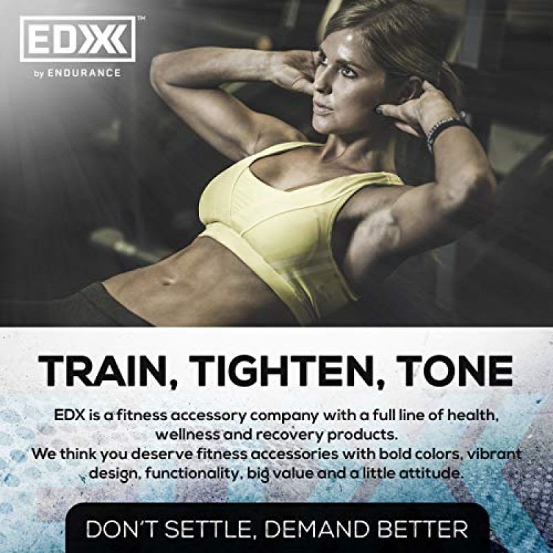 EDX 조절 가능한 발목 무게 | 팔, 다리, 손목 웨이트 스트랩 | 피트니스, 걷기, 조깅, 운동, 리프팅 2 팩 2lbs