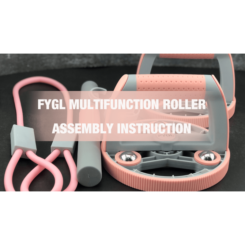 FYGL 푸쉬업바 | 여성을 위한 다기능 9 In 1 운동 장비 | 저항밴드 | 무릎 패드가 있는 Ab-Roller-Wheel | 조절 가능한 아령 | 케틀벨 | 홈-체육관-기구 (핑크)
