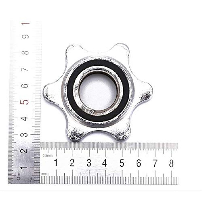 Emery 2Pcs 25mm 표준 바벨 스핀 잠금 칼라 스크류 클램프 Dumbell 역도