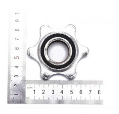 Emery 2Pcs 25mm 표준 바벨 스핀 잠금 칼라 스크류 클램프 Dumbell 역도