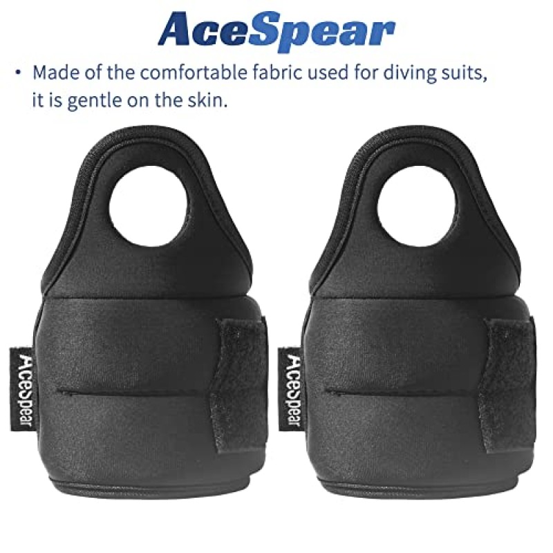 남성 여성을 위한 엄지 루프 잠금 장치가 있는 AceSpear 손목 무게 1lb*2 2lbs*2 3lbs*2 발목 무게 달리기 근력 훈련을 위한 가중 장갑 걷기 운동