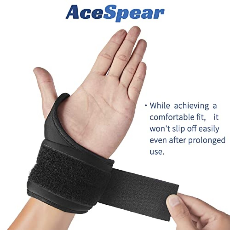 남성 여성을 위한 엄지 루프 잠금 장치가 있는 AceSpear 손목 무게 1lb*2 2lbs*2 3lbs*2 발목 무게 달리기 근력 훈련을 위한 가중 장갑 걷기 운동