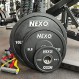 NEXO 2.5LB 매트 블랙 고무 범퍼 플레이트 쌍 - 프리미엄 매트 마감 2x 2.5LB 크로스 트레이닝 웨이트 플레이트