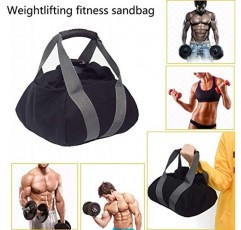 2 Pcs 조절 가능한 무거운 피트니스 파워 샌드백, 휴대용 조절 가능한 캔버스 모래 Kettlebell 부드러운 모래 가방, 홈 트레이닝, 피트니스, 요가 운동을 위한 역도 덤벨