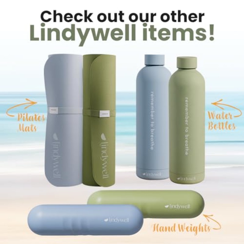 Lindywell 저항 밴드 - 여성용 3가지 색상 코드 저항 레벨 패브릭 부티 밴드 세트(차콜 15-25lbs, 알로에 25-40lbs, 하늘색 40-60lbs)