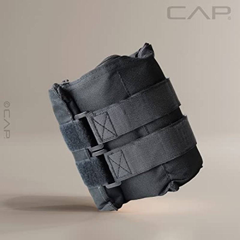 CAP 바벨 HHA-CB020A1 20파운드 쌍 조절 가능한 발목 무게, 검정색