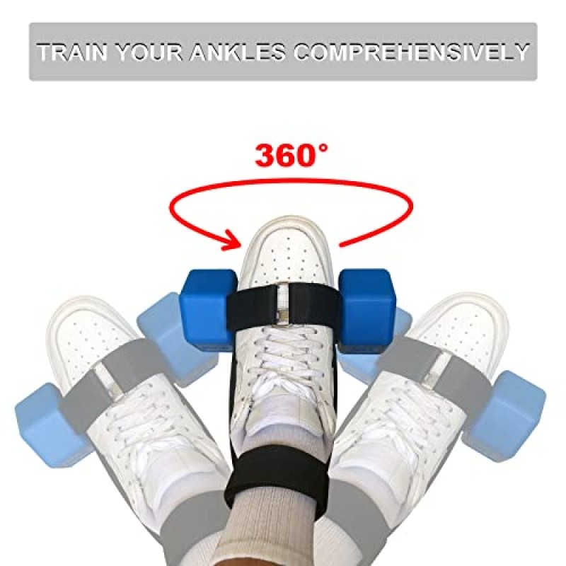 2pcs 경골 트레이너, 조정 가능한 무게 덤벨 발목 스트랩, 발가락 위의 무릎을위한 다리 무게 스트랩 경골 Dorsi 송아지 기계, 다리 컬 킥백, 남성 여성을위한 근력 훈련