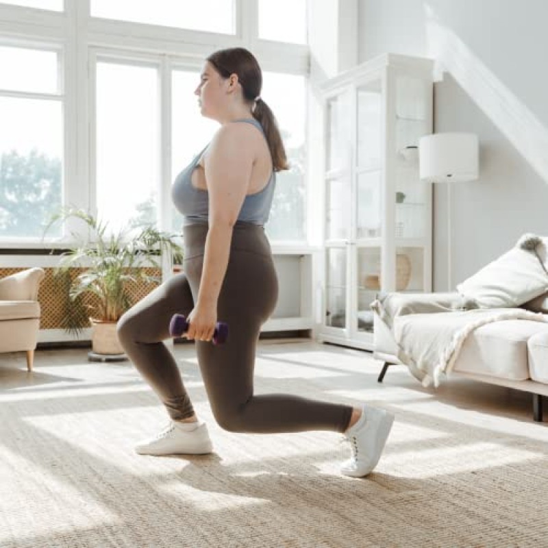 Living.Fit 네오프렌 덤벨 쌍, 네오프렌 커버 핸드 웨이트, 덤벨 쌍. 근력 운동, 토닝 또는 심장 강화 운동을 위한 1LB~8LB 덤벨 세트…