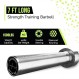 Rage Fitness Invictus 남성용 바벨(7FT)(44LBS 바 무게)(1500LBS 무게 용량) 웨이트 트레이닝 바벨, 홈 체육관 피트니스 필수, 근력 운동 운동 바, 휴대용 운동 장비