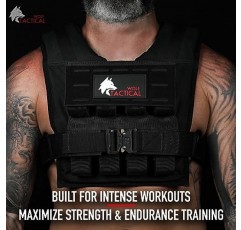 WOLF TACTICAL 가중 훈련 조끼 - 가중 조끼 남성용 근력 훈련 웨이트 조끼 운동 조끼 남성용 웨이트 조끼