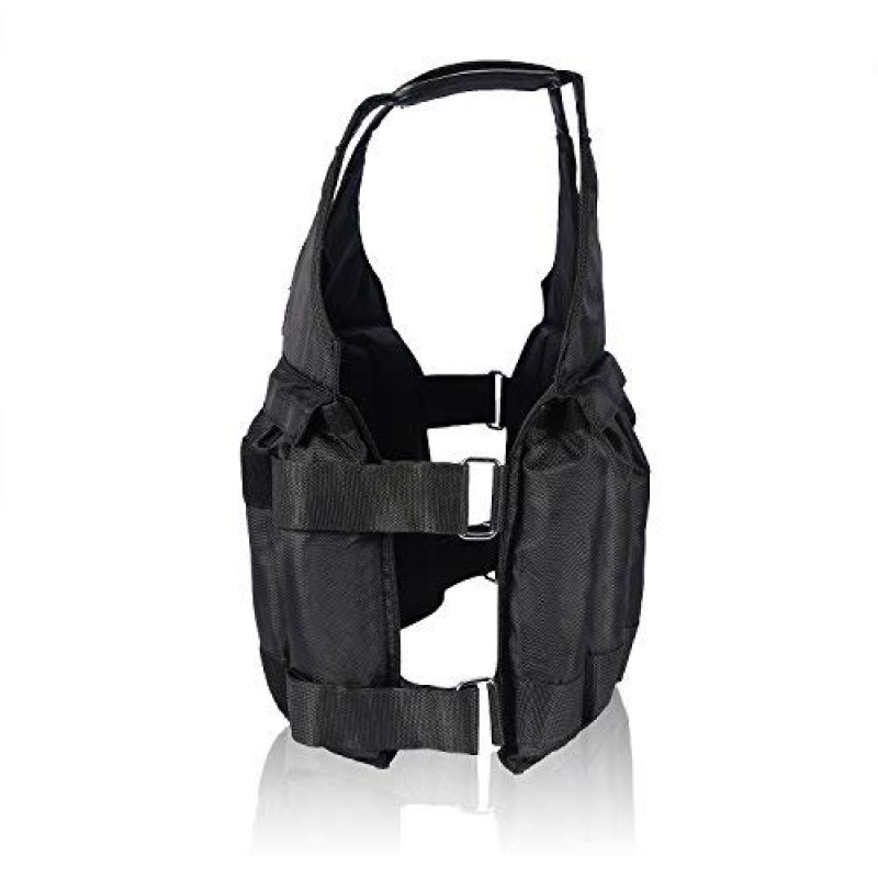 Demeras 가중 조끼 조정 가능한 로딩 무게 재킷 복싱 훈련 양복 조끼 피트니스 50KG 최대 로딩