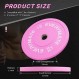 EVERYMATE 핑크 웨이트 플레이트 10LB 15LB 올림픽 범퍼 플레이트 근력 훈련 및 크로스핏용 그립 웨이트 플레이트 스틸 인서트 웨이트 플레이트 2인치 바벨에 적합 버진 고무 웨이트