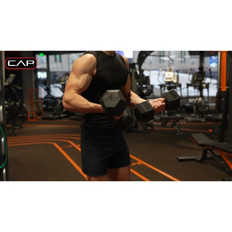 CAP 바벨 150LB 덤벨 세트(랙 포함), 컬러 시리즈