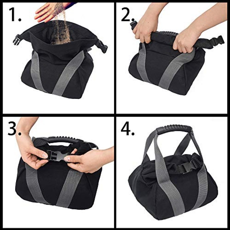 Uranny Kettlebell Sandbag, 조정 가능한 부드러운 모래 가방 체육관 피트니스 바디 빌딩 요가 운동을위한 무게 역도 덤벨