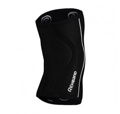 근력 스포츠용 Rehband 7mm 파워 맥스 무릎 압축 슬리브, 경쟁 등급, 보디빌딩 및 헤비 파워리프팅용 네오프렌 무릎 슬리브, 색상: 블랙 - 1 쌍, 크기: X-소형