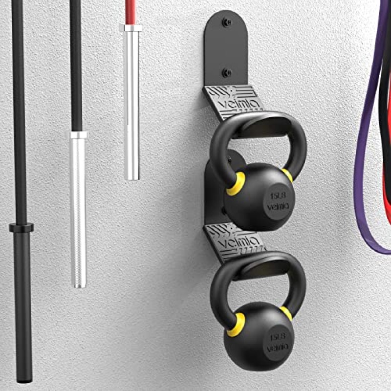 veimia 주전자 벨 벽걸이, 벽걸이형 주전자 벨 보관 걸이, 다양한 크기의 Kettlebell용 체육관 보관 마운트, 고무 매트가 있는 Kettlebell 랙은 가정용 또는 상업용 체육관에 선택됩니다.
