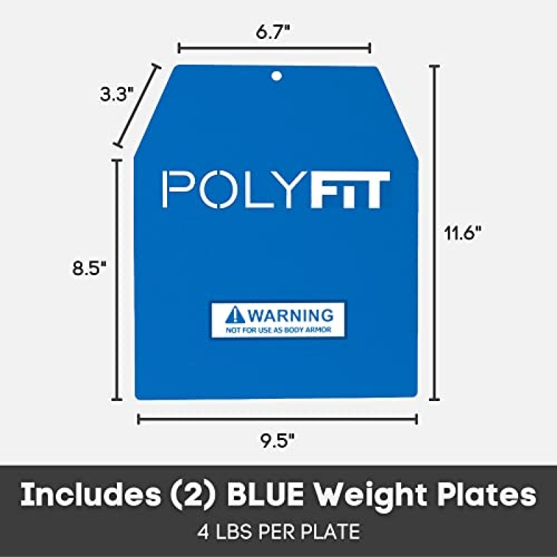 웨이트 조끼 플레이트 - 근력 운동용 웨이트 플레이트 웨이트 조끼 - 4lb, 6lb, 9lb, 14lb 쌍