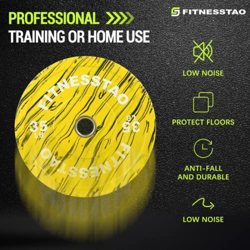FITNESSTAO 올림픽 범퍼 플레이트, 2