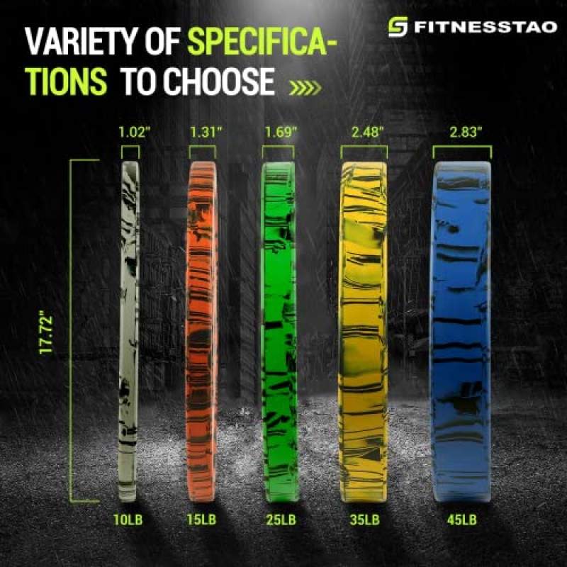 FITNESSTAO 올림픽 범퍼 플레이트, 2