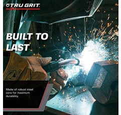 Tru Grit Fitness Hex Elite TPR 덤벨 - 크롬 도금 강철 핸들, TPU 헤드 및 육각형 고무 케이스 끝으로 설계된 고무 덤벨