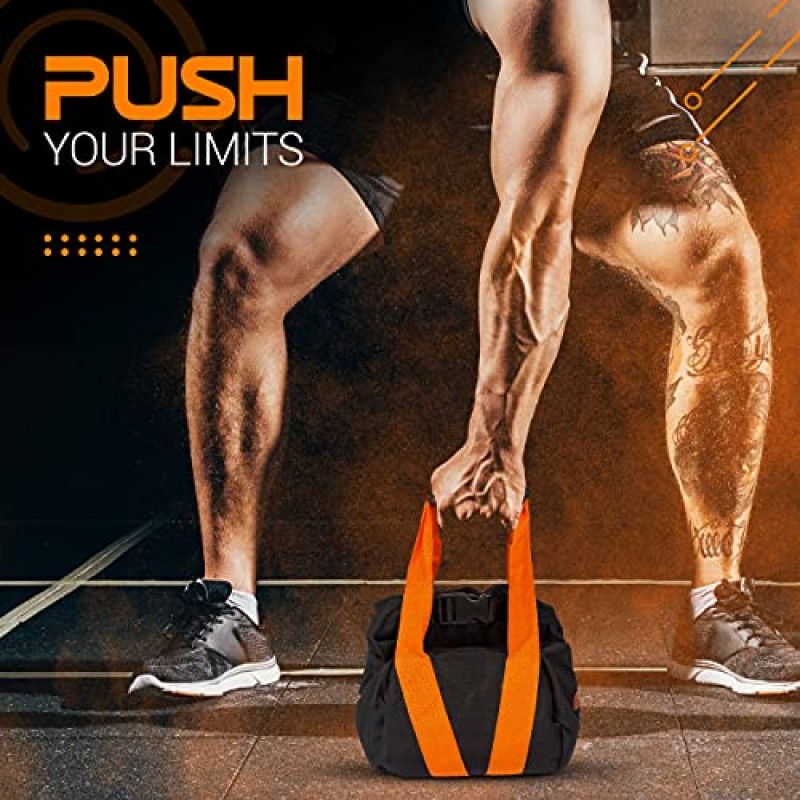 프리미엄 2PC 샌드백 소프트 케틀벨 15 LB - 25 LB 후크 앤 루프 클로저로 업그레이드된 조정 가능한 케틀벨