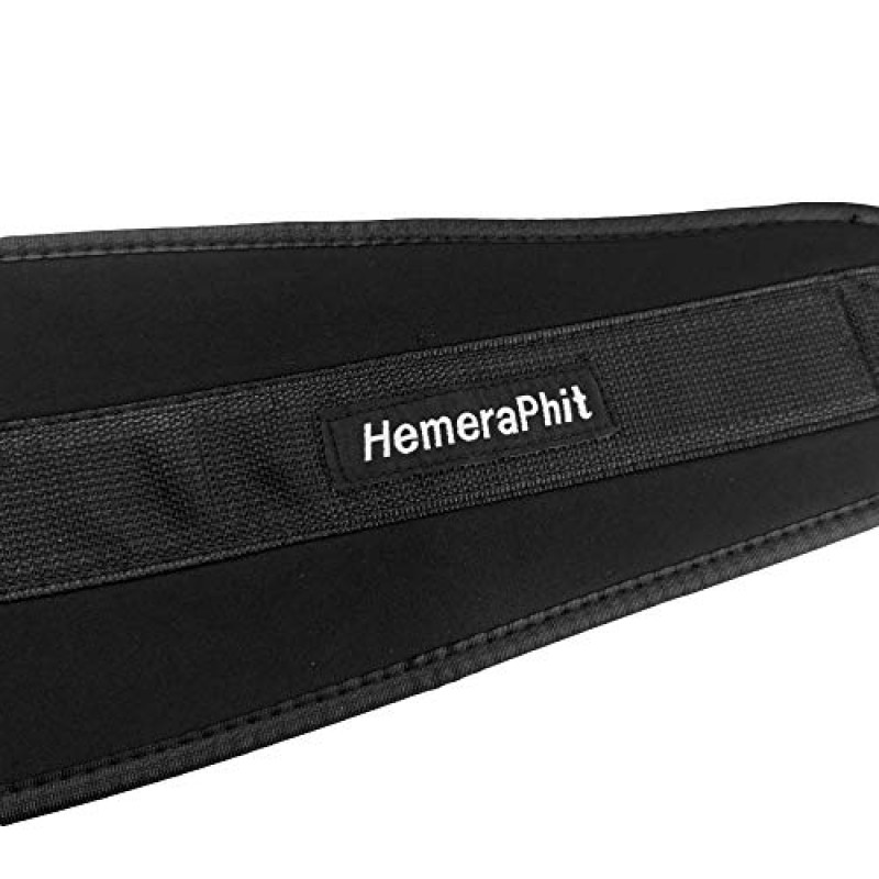 HemeraPhit 풀업 벨트 체인이 있는 가중 딥 벨트 더블 D-링 역도 뒤로 지원 스트랩 홈 체육관 장비 허리 벨트