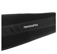 HemeraPhit 풀업 벨트 체인이 있는 가중 딥 벨트 더블 D-링 역도 뒤로 지원 스트랩 홈 체육관 장비 허리 벨트
