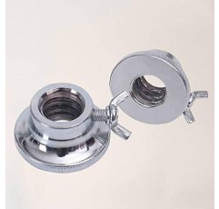 VOSAREA 초커 Dumbell 바벨 클램프 스크류 캡용 바벨 육각 너트 교체 이중 잠금 육각 너트 웨이트 바 스크류 클램프 2PCS 덤벨 바 너트