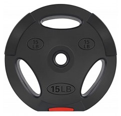 BalanceFrom Vinyl 표준 1인치 플레이트 근력 훈련 및 역도용 웨이트 플레이트, 쌍 또는 세트