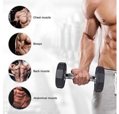 RELIFE 당신의 인생을 재건하십시오 Decagon Dumbbell Heavy Weight 바벨 금속 핸들 강도 훈련 홈 체육관 운동 장비