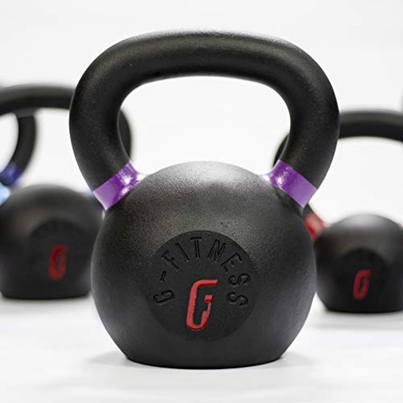 Gfitness Kettlebell 웨이트 편안한 그립 와이드 핸들 | 휴대용 웨이트 그립 여행 운동, 홈 체육관 장비 도구 | 남성 및 여성을 위한 다기능 역도