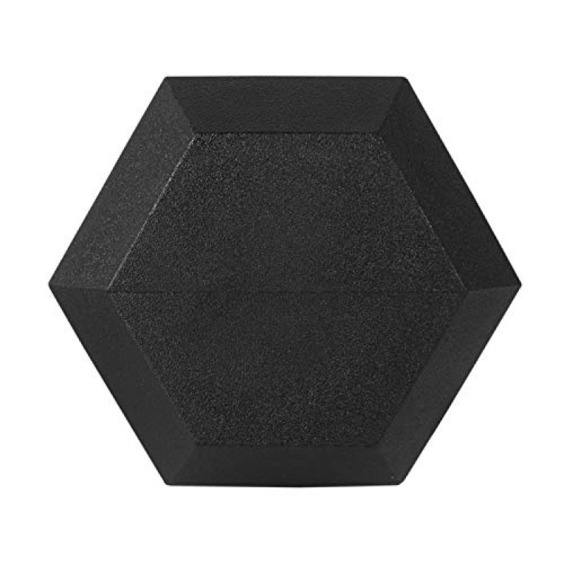 BalanceFrom 고무로 싸인 육각형 덤벨(쌍, 싱글 또는 세트)