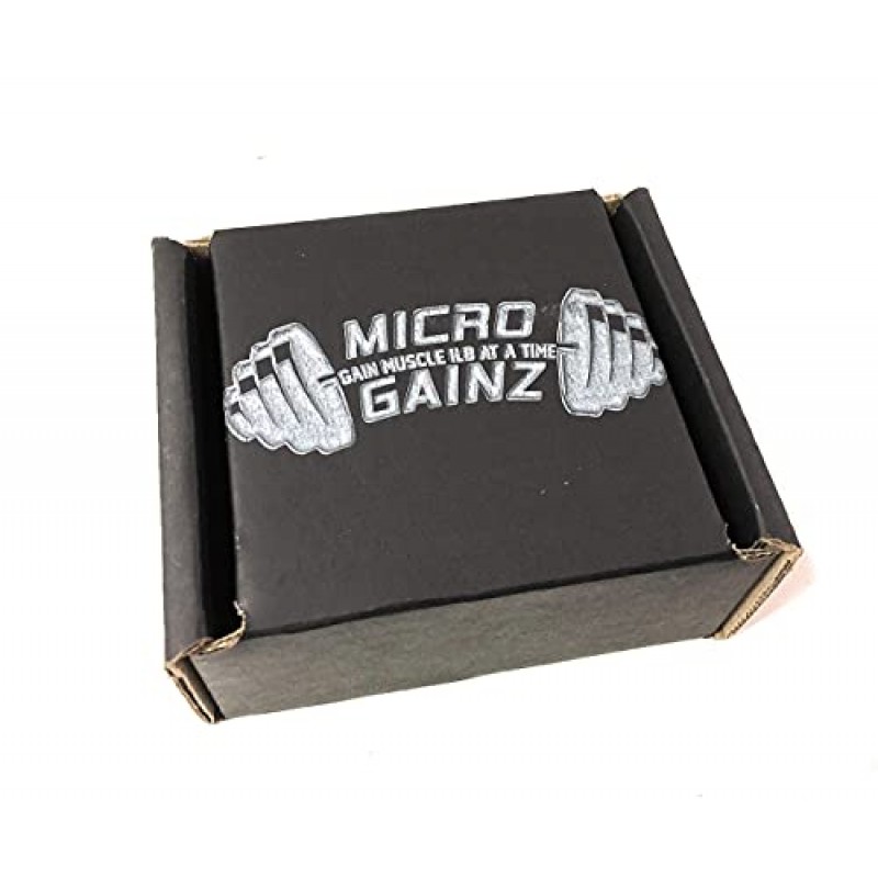 Micro Gainz 보정된 분수 중량 플레이트 세트 2개 플레이트 .25LB-1.25LB(세트 선택) - 올림픽 바벨용으로 설계, 근력 훈련 및 마이크로 로딩에 사용, 미국산