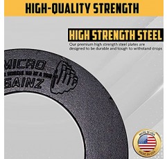 Micro Gainz 보정된 분수 중량 플레이트 세트 2개 플레이트 .25LB-1.25LB(세트 선택) - 올림픽 바벨용으로 설계, 근력 훈련 및 마이크로 로딩에 사용, 미국산