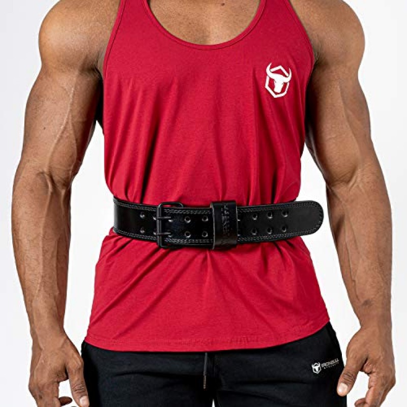 7mm 가죽 역도 벨트(IPF, USAPL, USPA, IPL USAW 및 IWF 승인) - 올림픽 역도, 파워리프팅, 크로스 트레이닝, 체육관, 운동 및 웨이트 트레이닝을 위한 4