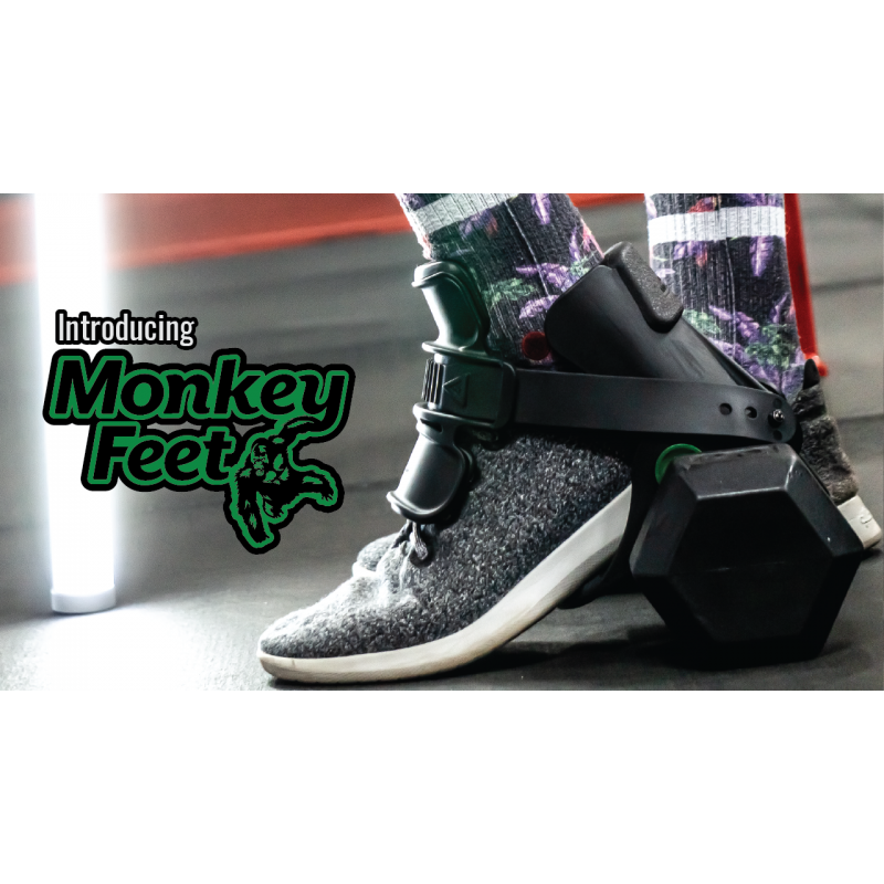 MonkeyFeet - 바이 애니멀하우스 피트니스 | 다리로 덤벨 들기 | 집이나 체육관에서 둔근, 햄스트링, 대퇴사두근 및 고관절 굴곡근을 강화하세요
