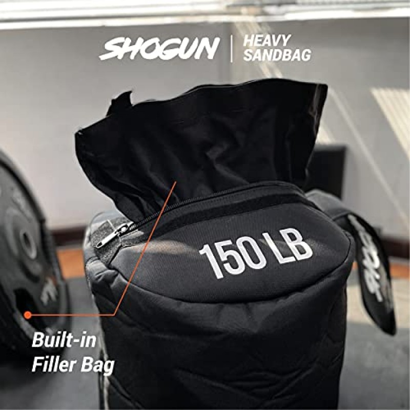 Shogun 스포츠 트레이닝 샌드백, 고강도 훈련, 피트니스, 군용 컨디셔닝, 교차 훈련 및 근력 훈련을 위한 고강도 운동 샌드백. 무거운 샌드백 무게.